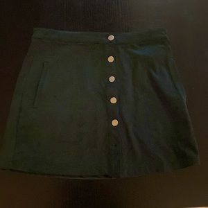 Suede Mini Skirt